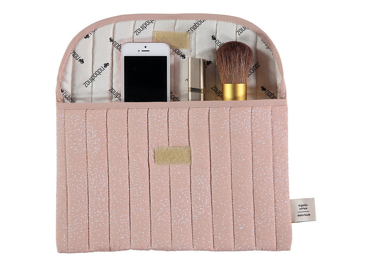 NEW ELEMENTS. Bagatelle pouch White bubble/ Misty pink