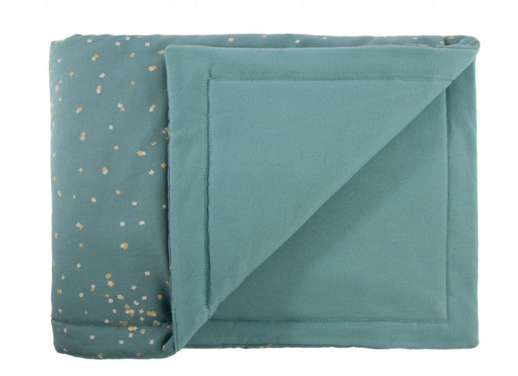 NEW ELEMENTS. Blanket Laponia 140X100 Gold Confetti/ Magic green