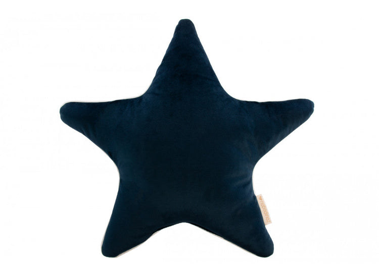 VELVET. Aristote Star Velvet Cushion Night Blue