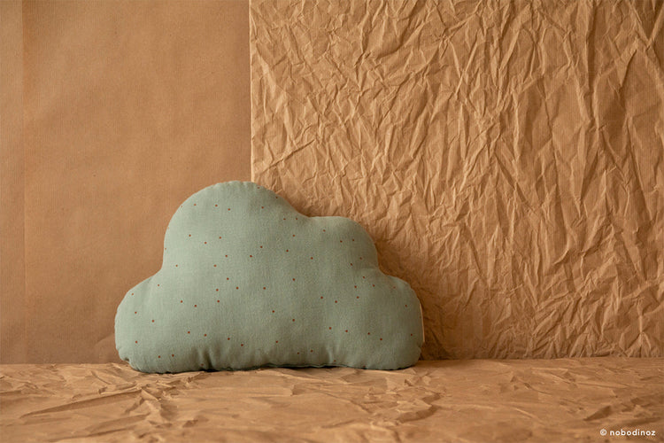 Cushion Cloud Toffee Sweet dots/ Eden Green 24X38