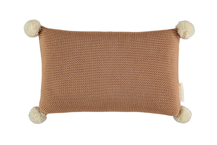 SO NATURAL. Cushion Knitted 22x35 Biscuit