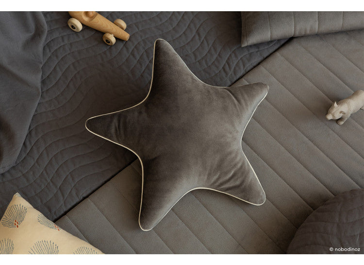 VELVET. Aristote cushion • velvet slate grey