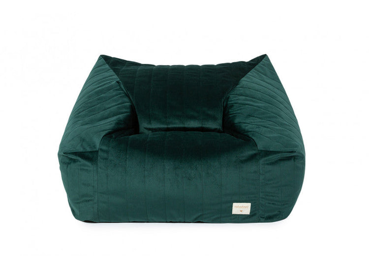 VELVET. Chelsea armchair beanbag Velvet Jungle Green