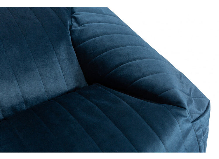 VELVET. Chelsea armchair beanbag Velvet Night Blue