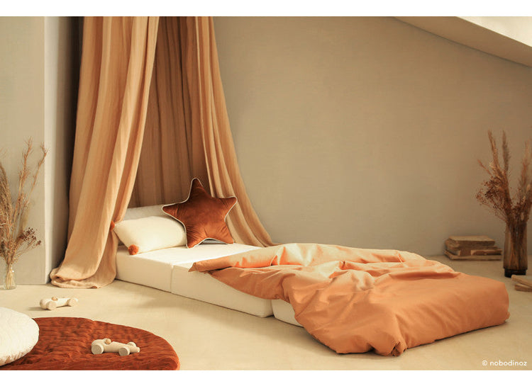 VELVET. Sleepover mattress - velvet wild brown