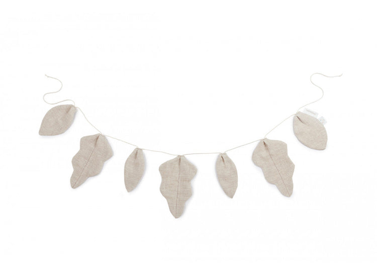 LIN. Leaf garland • Greige
