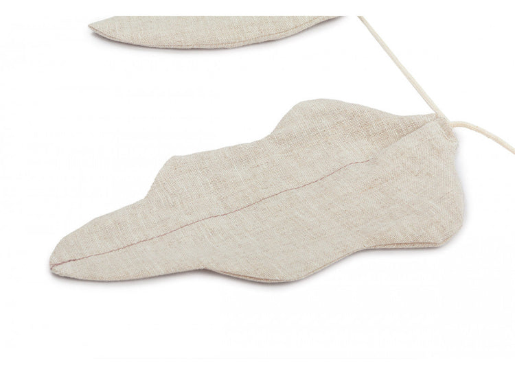 LIN. Leaf garland • Greige