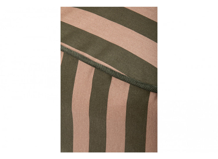 MAJESTIC. Beanbag - Green Taupe Stripes