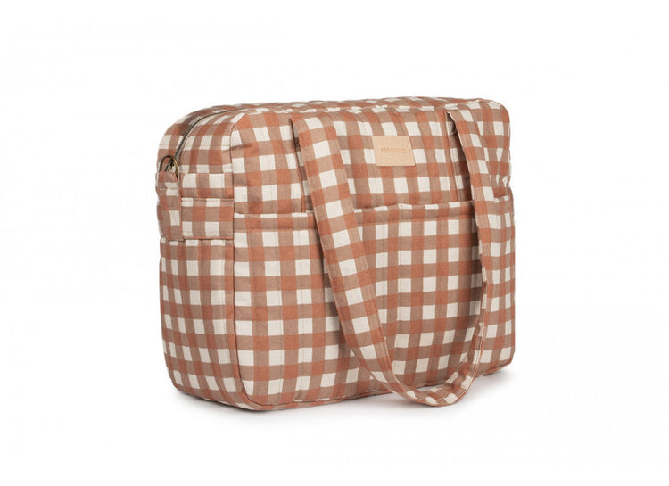 HYDE PARK. Waterproof stroller bag Terracotta Checks