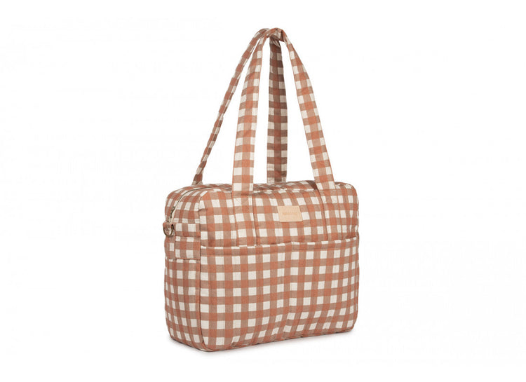 HYDE PARK. Waterproof stroller bag Terracotta Checks