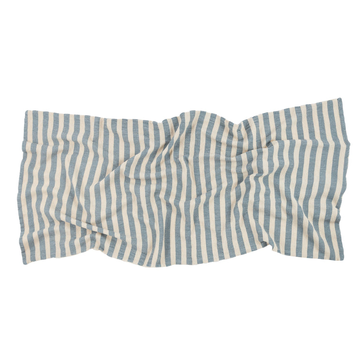 PORTOFINO. Beach towel bag set Blue Stripes