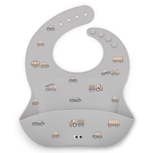 NOUI NOUI. Silicone Bib - Little Wheels