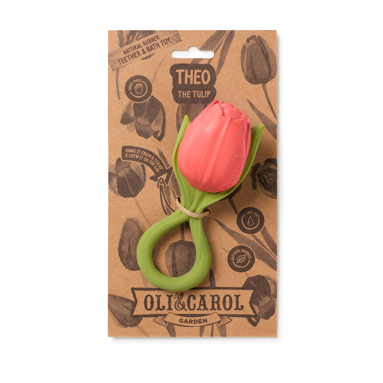 OLI&CAROL. Baby teether - Theo the Tulip