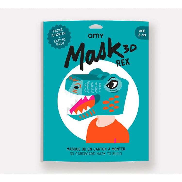 OMY. 3D Cardboard mask - Rex