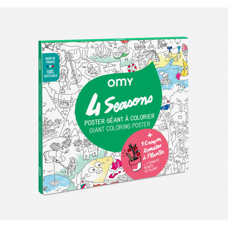  Omy Giant Coloring Poster, Ocean, 40 x 28 inches