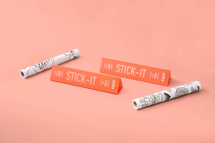 OMY. Decorative coloring roll Stick It "Memo Street"