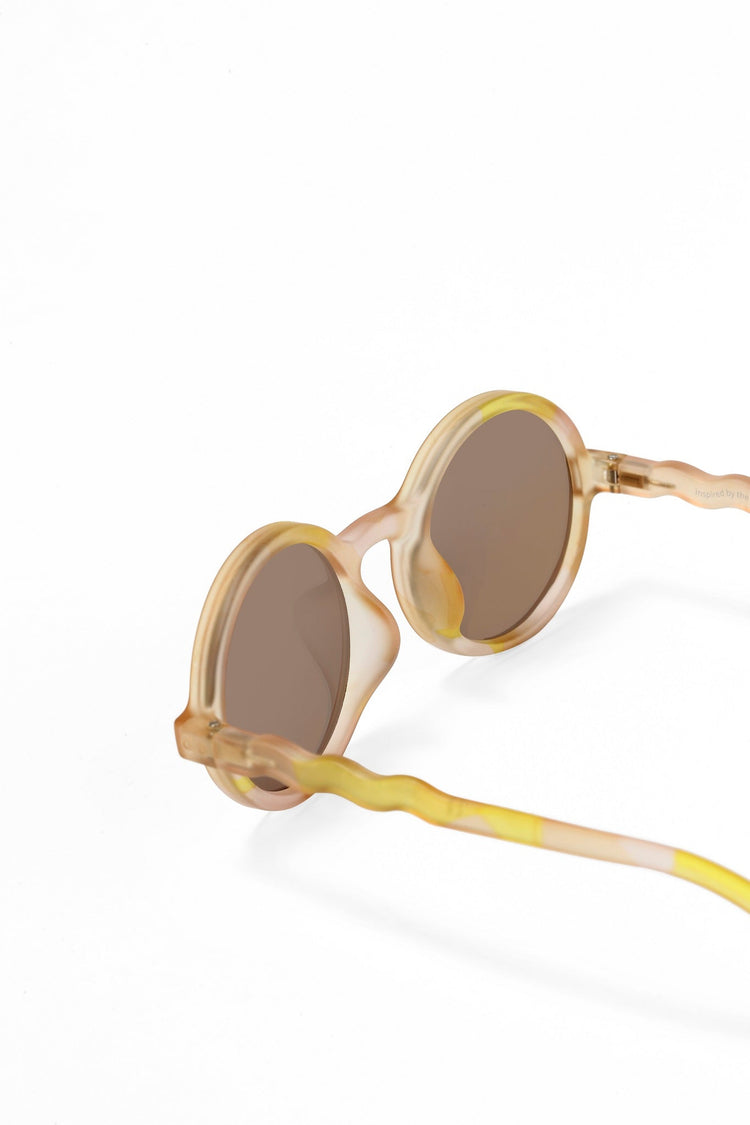 OLIVIO & CO. Junior round sunglasses - Terracotta Terra Collage