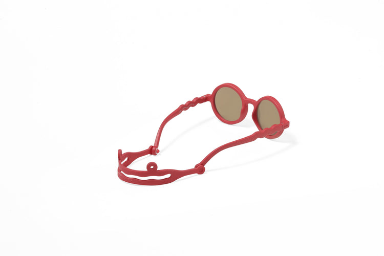 OLIVIO & CO. Kids round sunglasses - Green House Begonia Red