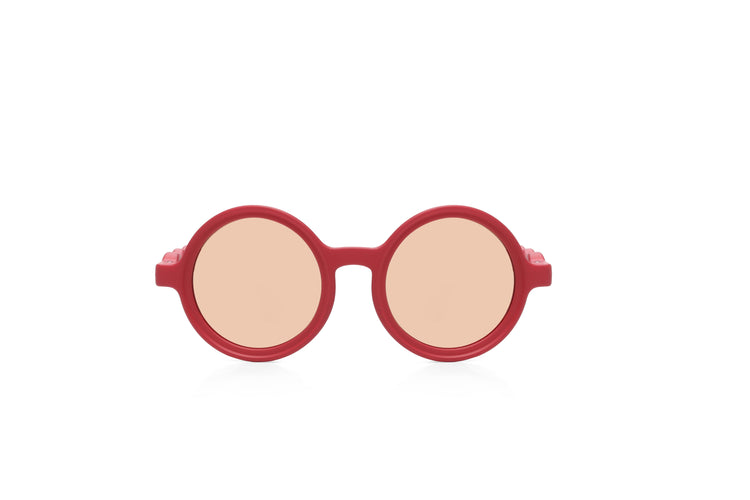OLIVIO & CO. Kids round sunglasses - Green House Begonia Red