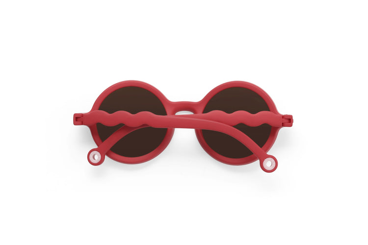 OLIVIO & CO. Kids round sunglasses - Green House Begonia Red
