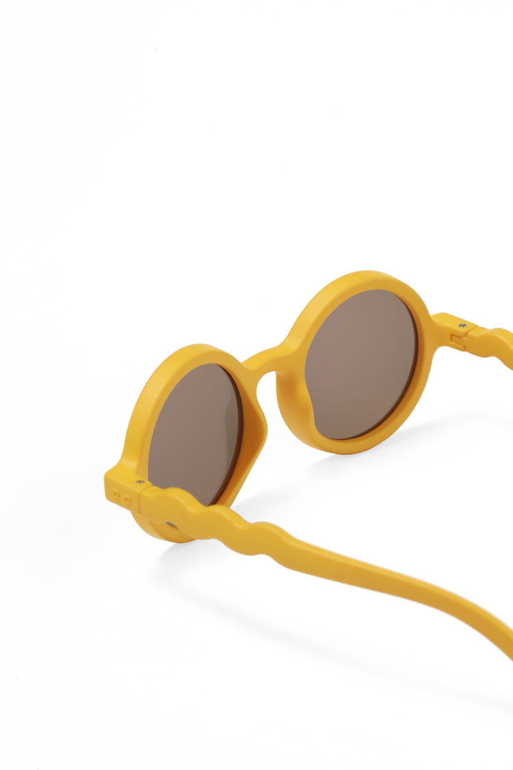 OLIVIO & CO. Kids round sunglasses - Green House Crane Flower Yellow