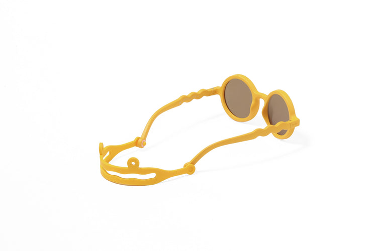 OLIVIO & CO. Kids round sunglasses - Green House Crane Flower Yellow