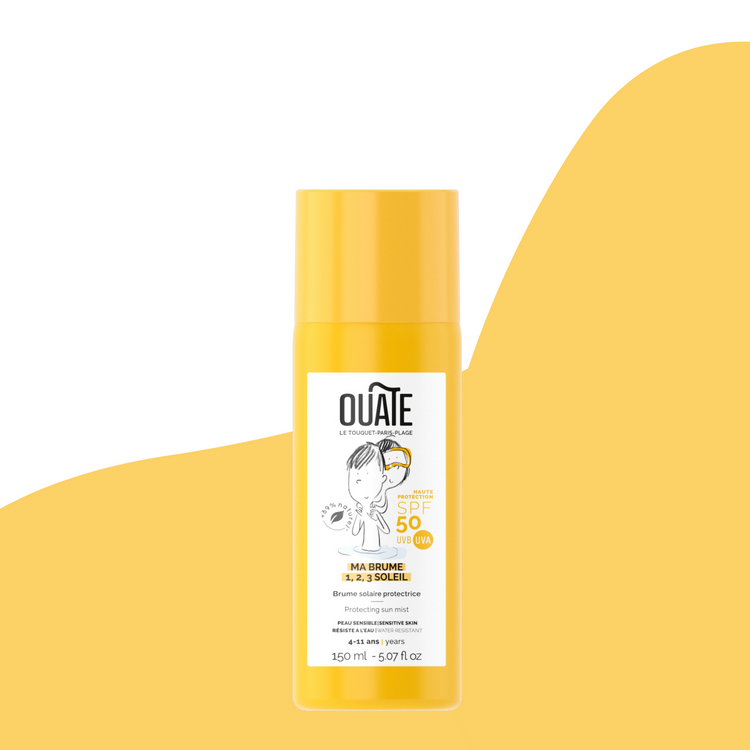 OUATE. MY PROTECTIVE SUN MIST SPF50. Protective face and body mist
