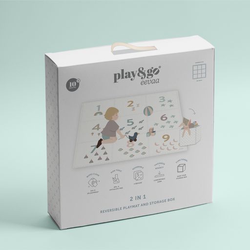 PLAY&GO. Στρωματάκι-παζλ διπλής όψης - κουτί αποθήκευσης - Αριθμοί