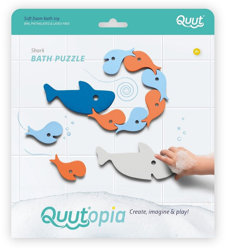 Quutopia. Παιχνίδι μπάνιου - παζλ Καρχαρίες