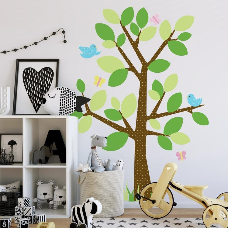 RoomMates. Αυτοκόλλητα τοίχου Δέντρο & πουλάκια.
