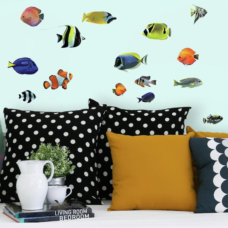 RoomMates. Αυτοκόλλητα τοίχου Τροπικά ψάρια.