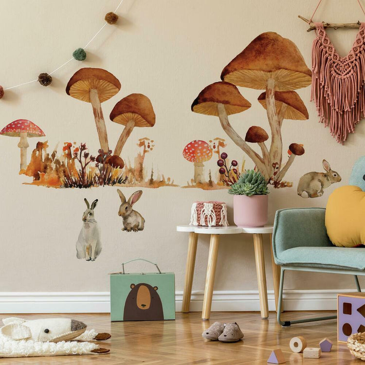 Roomates. Mushroom Giant Peel and Wall Decals