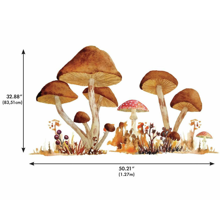 Roomates. Mushroom Giant Peel and Wall Decals