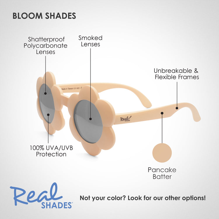 REAL SHADES. Bloom sunglasses for Toddlers Pancake Batter
