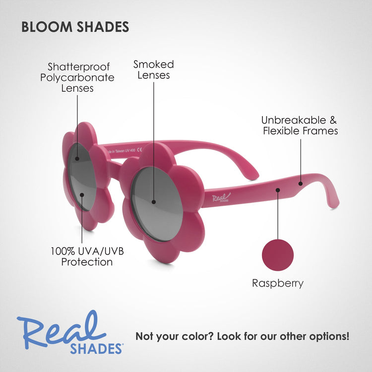 REAL SHADES. Bloom sunglasses for Toddlers Raspberry Sorbet