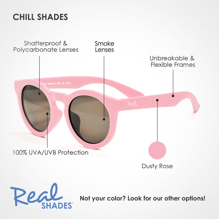 REAL SHADES. Παιδικά γυαλιά ηλίου Chill Youth 7+ ετών Dusty Rose
