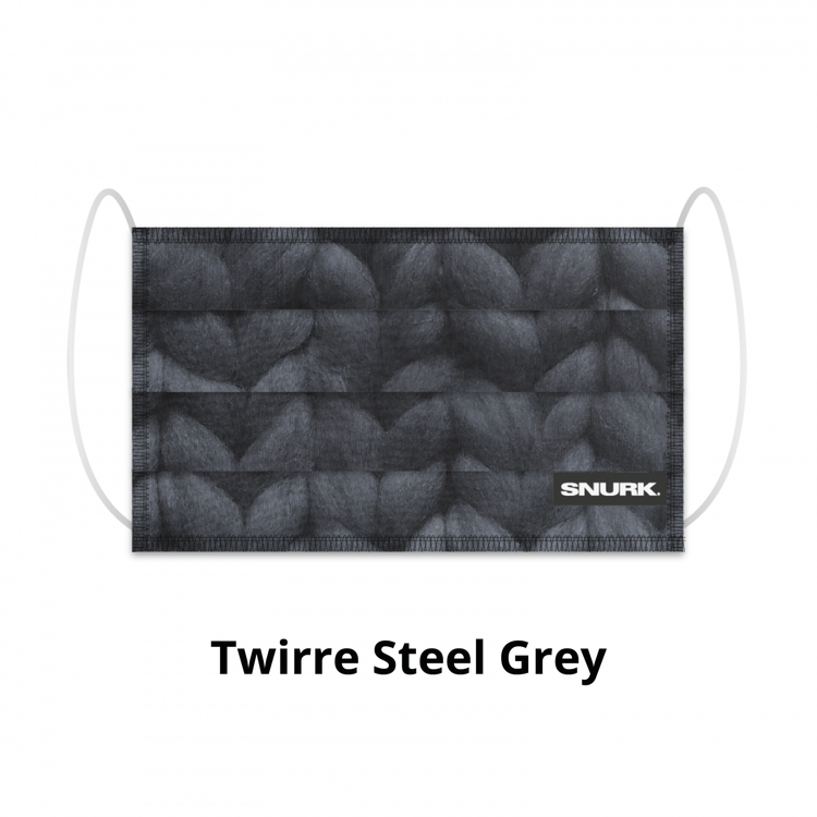 SNURK. Μάσκα προστασίας υφασμάτινη Twirre Steel Grey