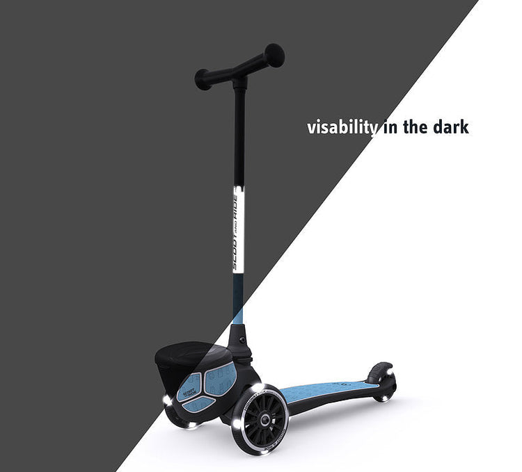 Scoot and Ride. Highway Kick 2 Lifestyle reflective steel scooter
