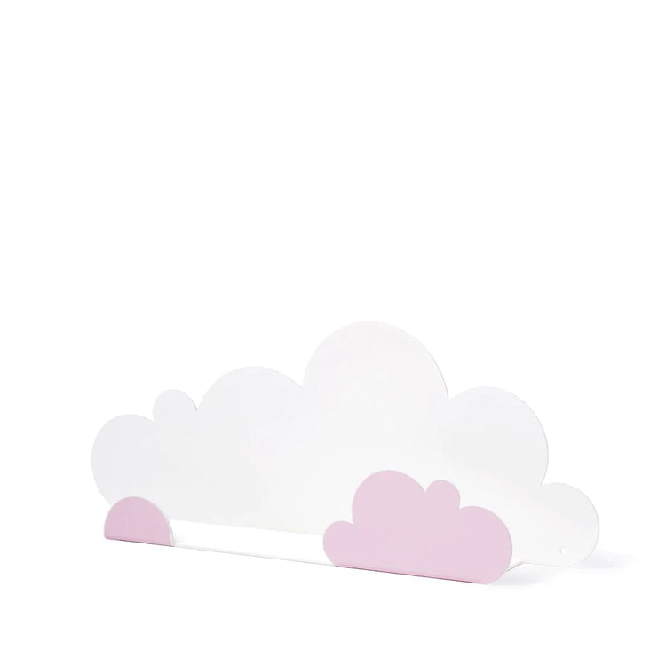 TRESXICS. Ράφι τοίχου & αυτοκόλλητα συννεφάκια (ροζ)
