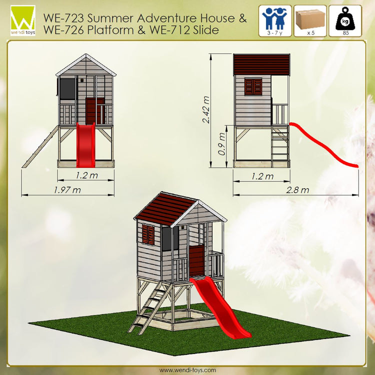 Wendi Toys. Modular Playhouse M7 Summer Adventure House